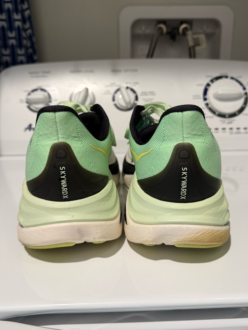EUC HOKA Skyward X green and yellow sneakers Men’s 10.5D (Regular width) - Picture 3 of 8